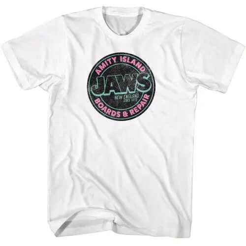 JAWS Boards And Repair T Shirt White