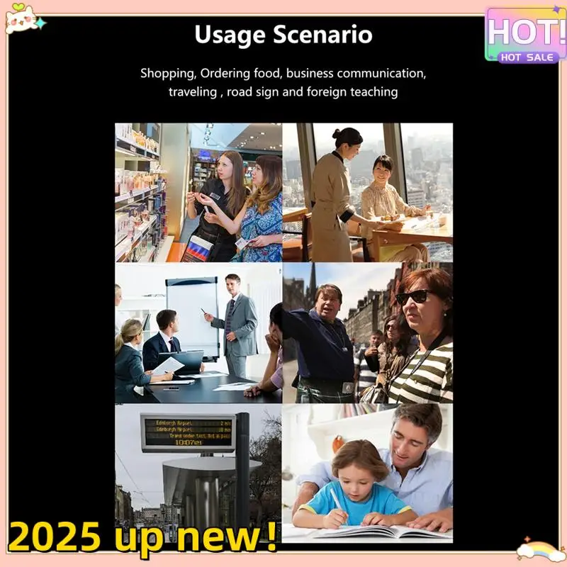 1 Set Intelligent Offline Scanning Translation Pen Intelligent Sweeping Pen Black