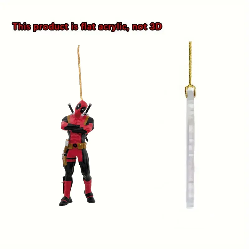 سبايدرمان أنيمي الشكل عيد الميلاد الحلي هالك أنيمي الكرتون الاكريليك طائرة شجرة عيد الميلاد الديكور ديكور المنزل الاطفال لعبة الهدايا