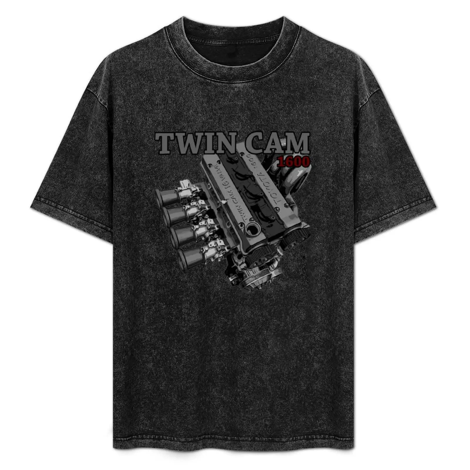 

TWIN CAM 4AGE T-Shirt Big Size Short Sleeve Tee for Men