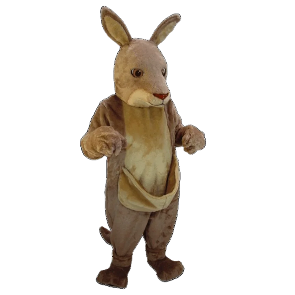 Kangaroo Mascot Costume Adult Size Wild Animal Theme Carnival Party Mascotte Outfit Suit Fit Fancy Dress EMS free Ship SW967