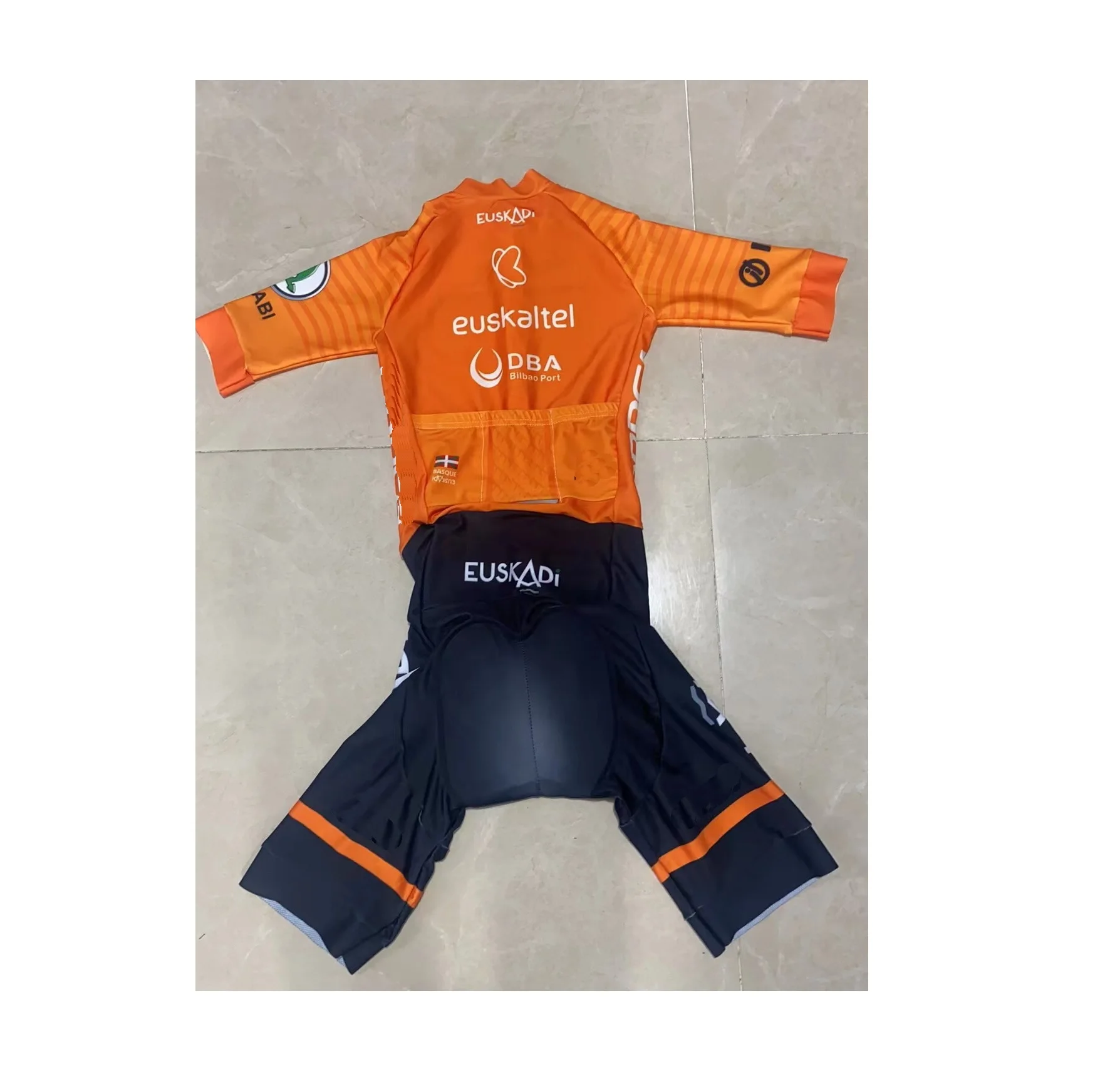 LASER CUT Skinsuit EUSKALTEL DBA Team Bodysuit SHORT Cycling Jersey Bike Bicycle Clothing Maillot Ropa Ciclismo