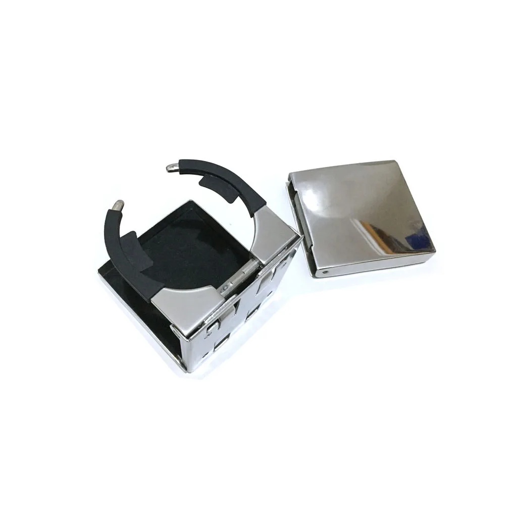 

Bottle Holder Folding Stainless Steel Long-Lasting Holders Polished Brightness Compact Stand Cups Boats Trucks Fishing