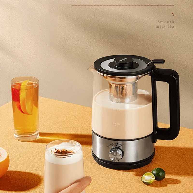 1L غلاية كهربائية صانع القهوة صانع الشاي الأسود pu 'er الزجاج غلاية كهربائية إبريق الشاي البخاري التلقائي من نوع مجموعة غلاية شاي كهربائية