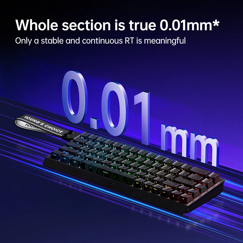 MCHOSE Ace68 Magnetic axis wired gaming keyboard, Type-C E-Sports Gamer Keyboard ergonomic design 68 keys