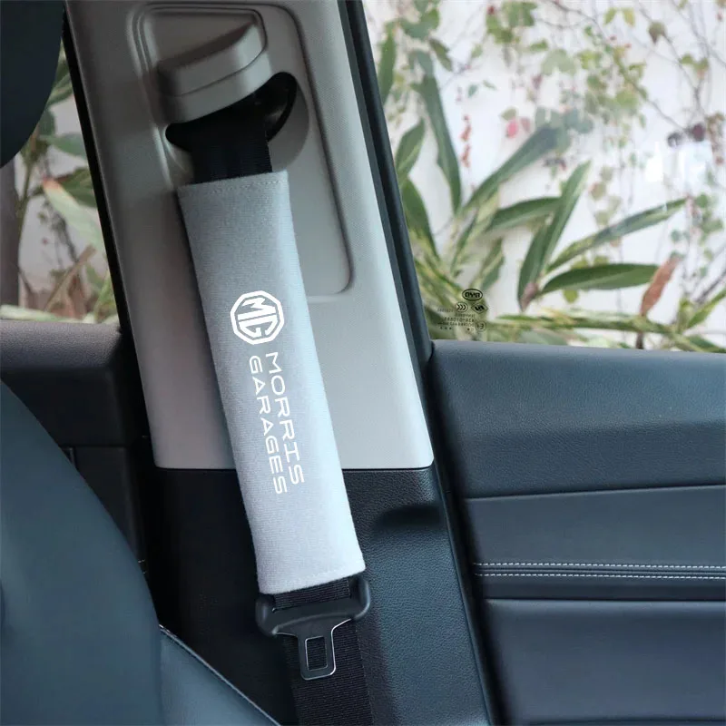 

Car Seat Belt Leather Safety Belt Shoulder Covers for MG ZS MG5 MG6 MG7 MG3 HS MG5 Scorpio MG6 PRO MG4 Auto Accessories