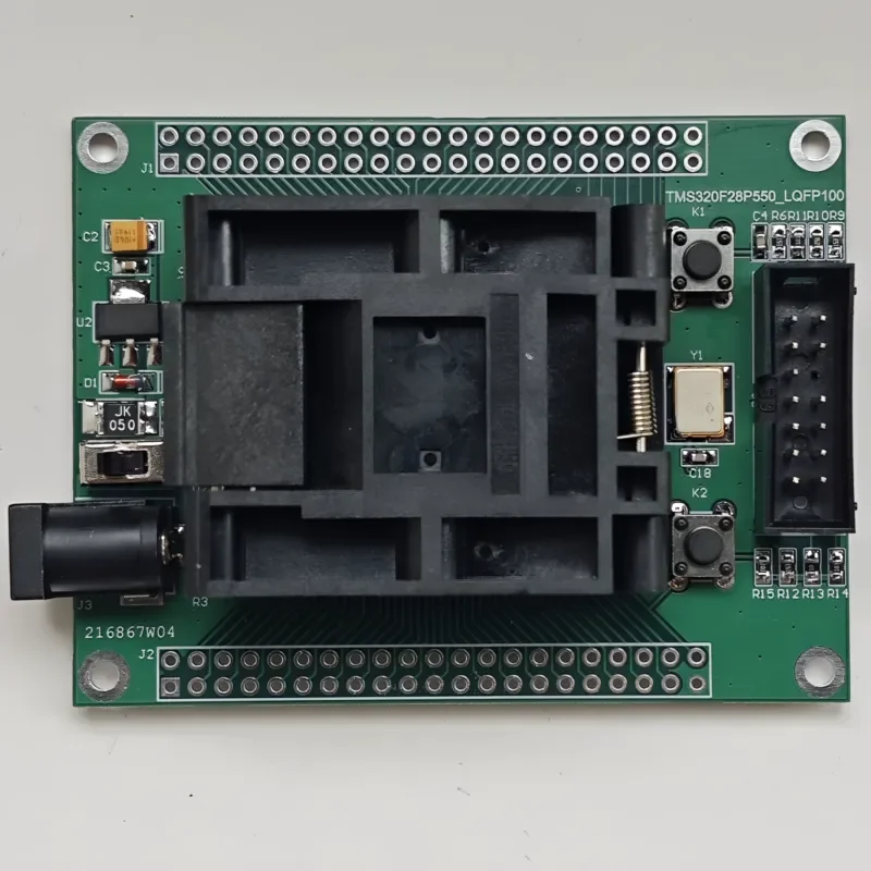 TMS320F28P550 28P559 28P55X LQFP100 IC Test Burner Production Programmer for MCU Development Board Debugging Tool