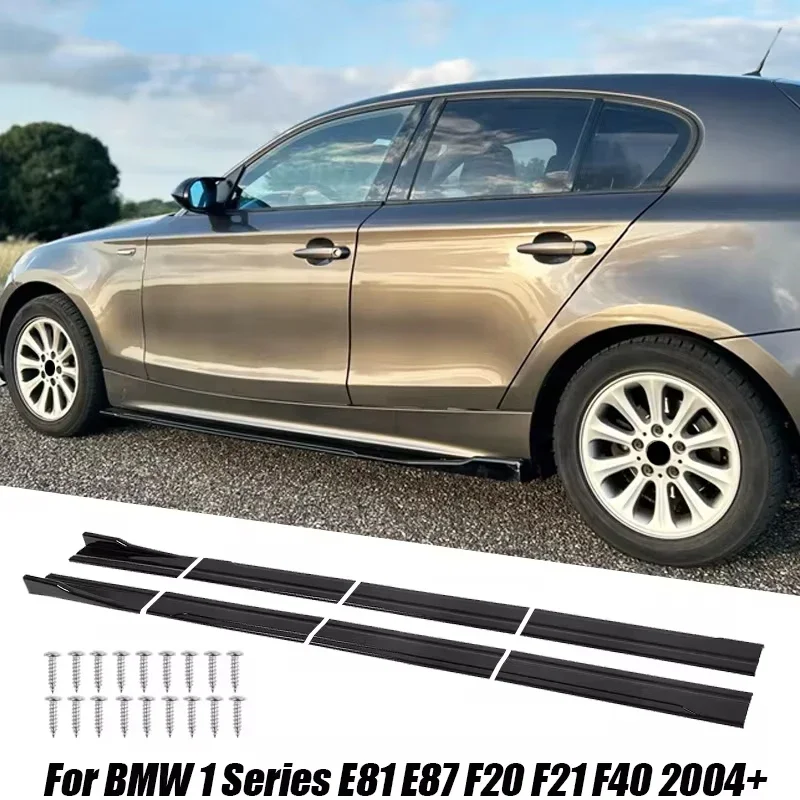Universal 86.6 Inch 2.2M Side Skirts Rocker Panels Extensions For BMW 1 Series E81 E82 E87 E88 F20 F21 F40 F70 F52 2004+