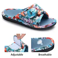 Comwarm Waffle Indoor Cotton Slippers For Women Open Toe Anti-Slip Home Slippers Four Seasons Flats Slippers with Arch Support - Image 4