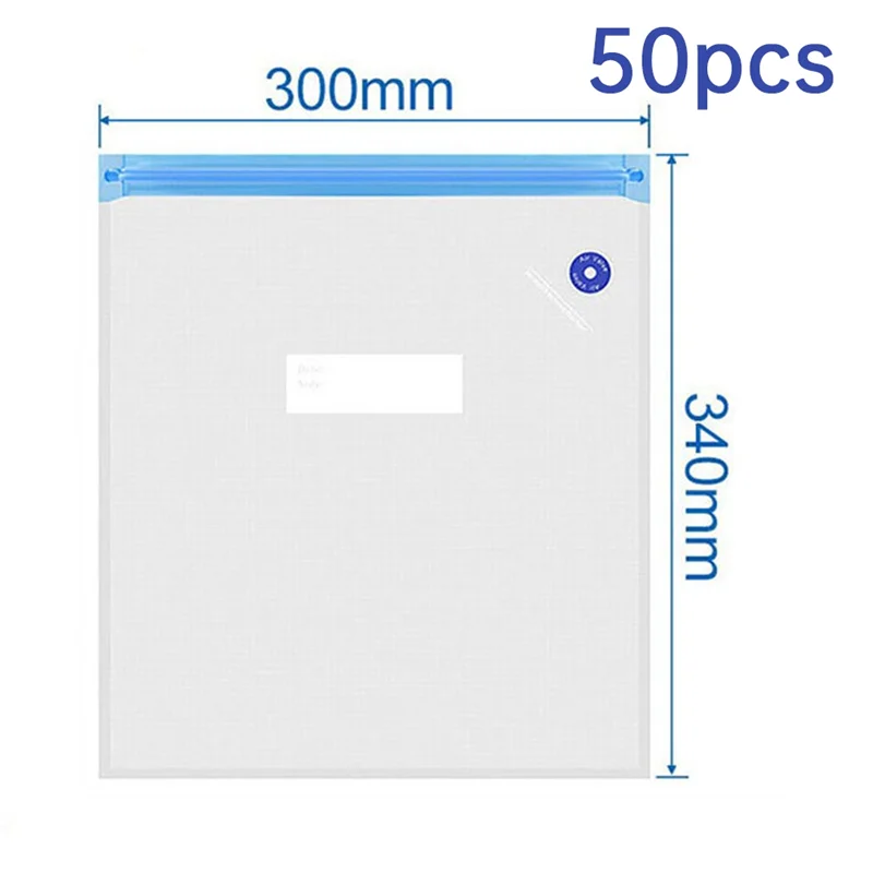 전문가용 50개 프린터 소모품 진공 백 PLA/PETG ABS 필라멘트 백 30X34cm 재사용 가능한 압축 보관