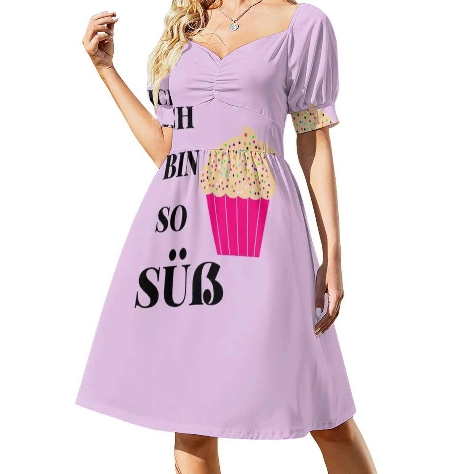 إيتش بن سو سو؟ فستان على الطراز الكوري للنساء فستان كاجوال أنيق للحفلات أو الارتداء اليومي Ich Bin So Sü؟ فروي أوسترن الألمانية