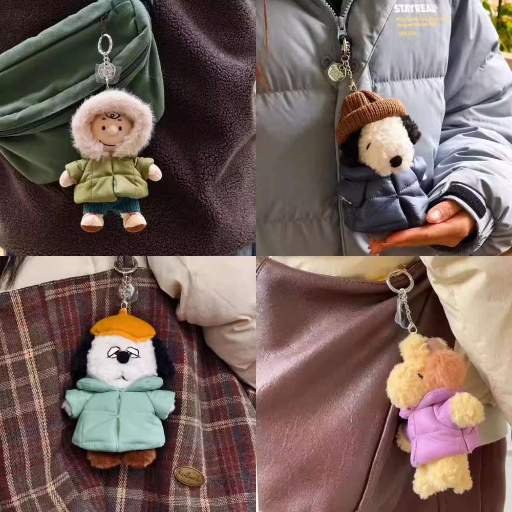 

Серия флисовых фигурок Peanuts Winter: милые подвески, аниме-мерч, куклы, модные настольные украшения, игрушки-сюрпризы, подарки