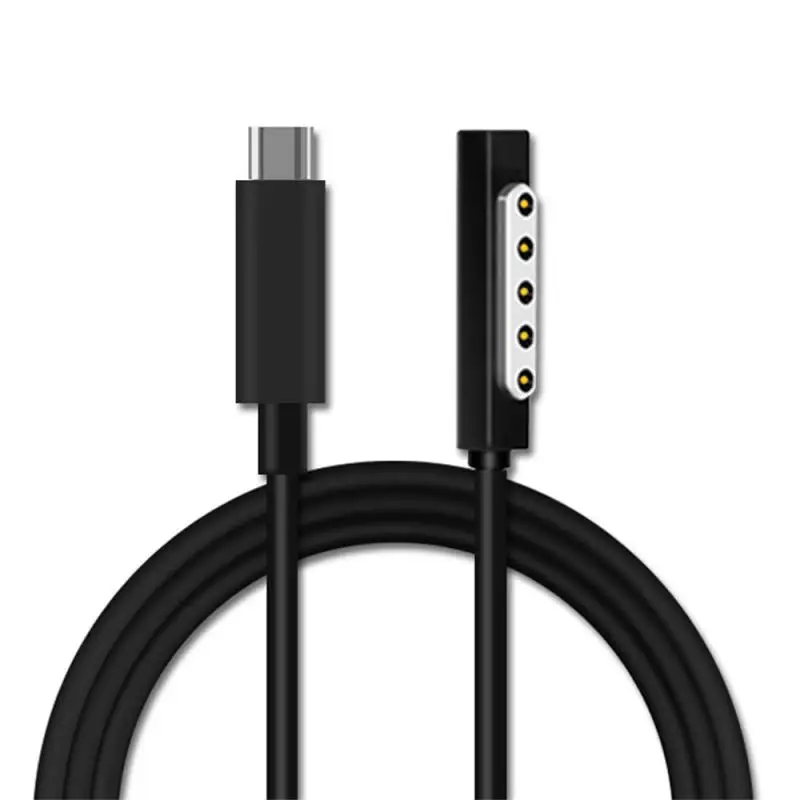 Fast CHARGING CABLE 65W Type-C สายไฟ 1.5 M USB-C ประเภท C แหล่งจ่ายไฟ PD Charger Adapter forMicrosoft-Surface 1/ 2 แท็บเล็ต