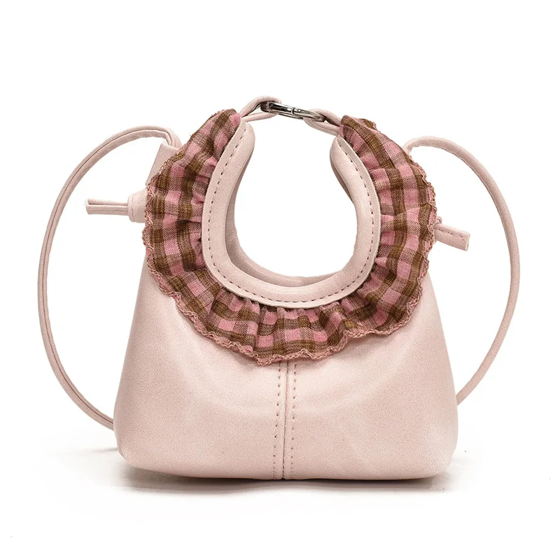 الرجعية منقوشة الأطفال حقائب كتف صغيرة مخلب خفيفة الوزن طفل الفتيات حقائب اليد الصغيرة محفظة نسائية للعملات المعدنية بولي PU حقيبة كروسبودي الملحقات