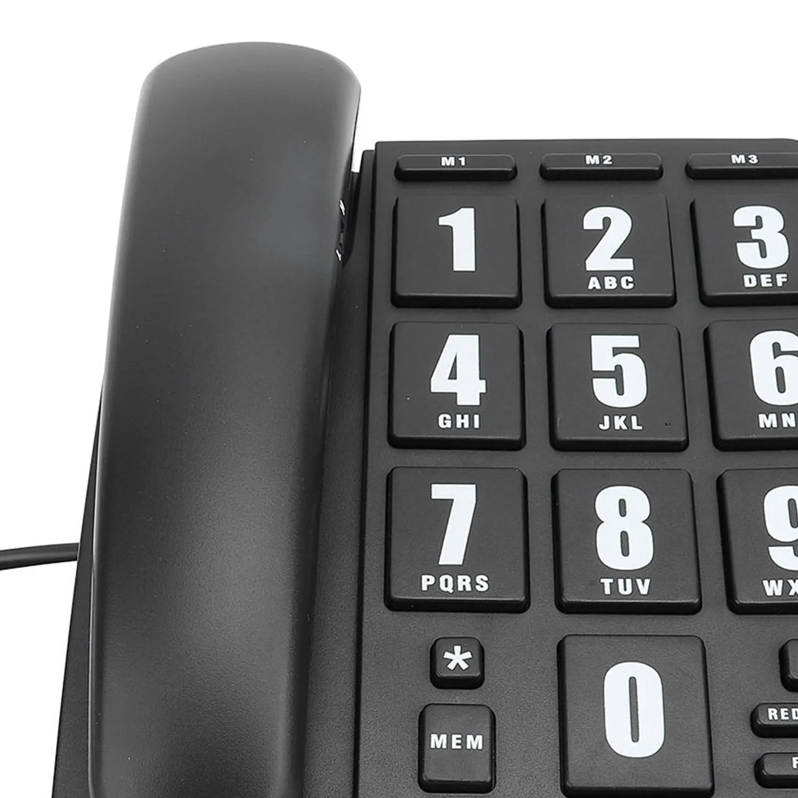 Big Button Home Phone Corded Home Phone Big Button Quick Volume Adjustable Wall Mountable Telephone for Seniors Home Phone