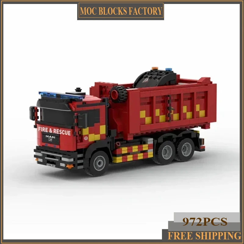 Car Model Moc Building Bricks London Fire Brigade Prime Mover Bobcat Technology Blocks Gifts Christmas Toys DIY Sets Assembly