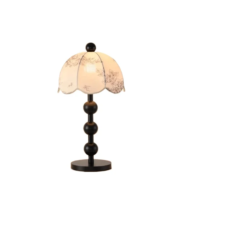 

Fabric new floor lamp industrial floor lamp retro loft art wooden mansion villa hotel living room bedroom floor lamp