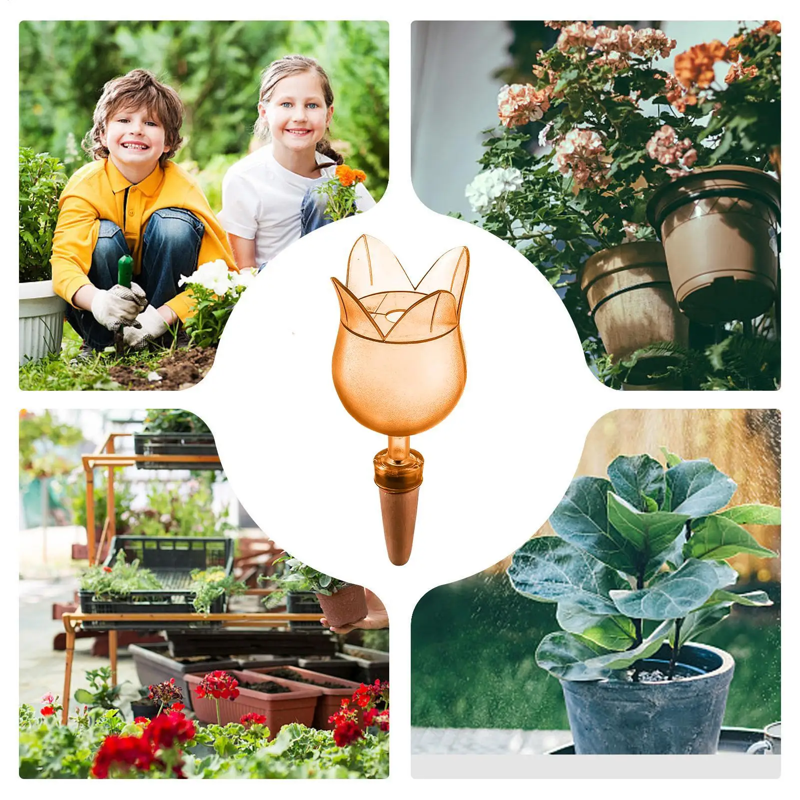 أجهزة سقي النباتات الذاتية نظام التحكم في الري بالتنقيط للمياه للنباتات نظام الري بطيئة الإصدار لأوتاد أواني السيراميك #5