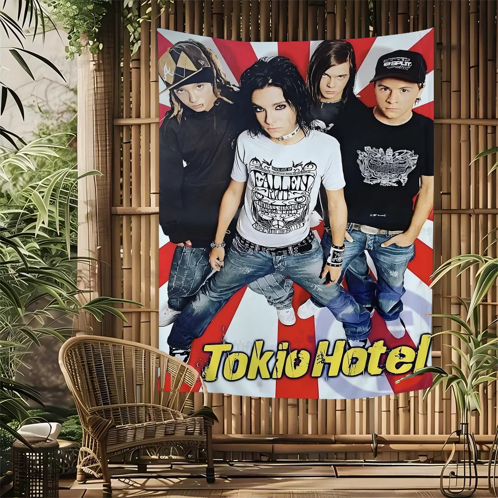 

Tokio Hotel Anime Tapestry Wall Hanging Decoration Household Wall Hanging Home Decor