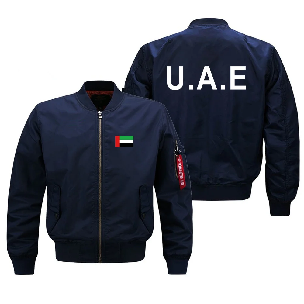 Funny United Arab Emirates Military Flight Aviation Men Ma1 Bomber Jacket Outdoor Windproof Man Baseball Coats