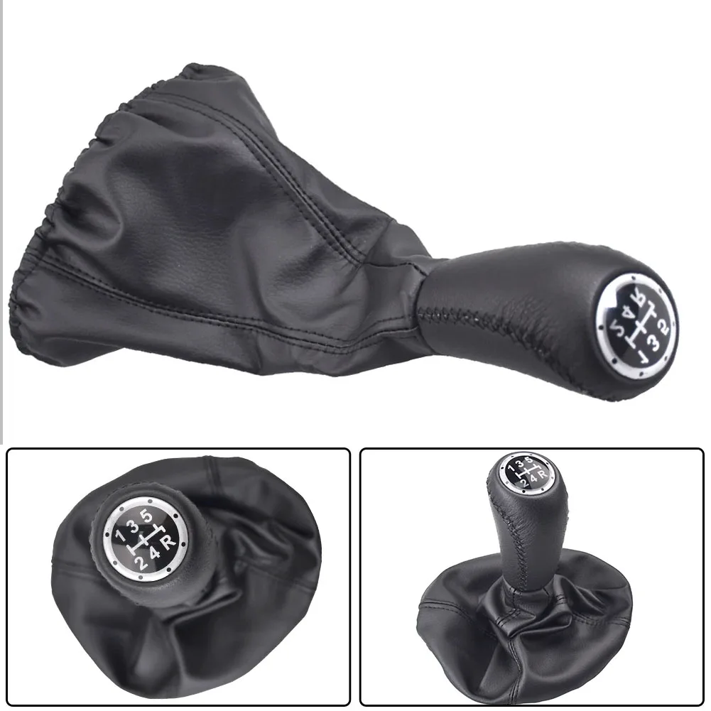 5 Speed Gear Shift Knob Lever Shifter Gaitor Boot PU Leather For Fiat Punto MK2 188 Manual Transmission Car Accessories