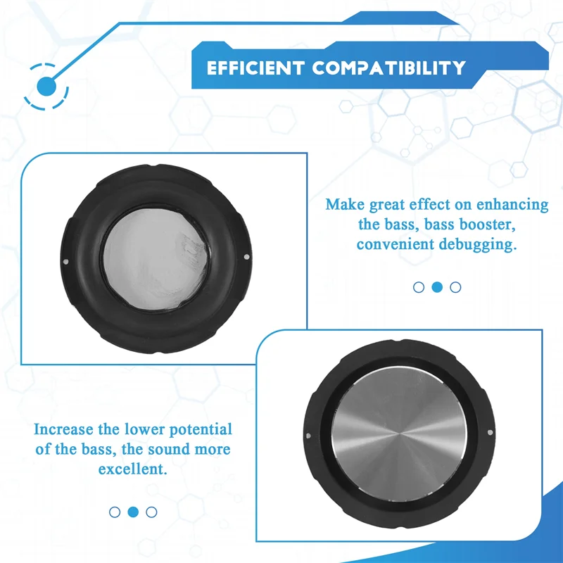 2 قطعة 55 مللي متر السلبي باس المبرد المتكلم الحجاب الحاجز مساعد تعزيز الاهتزاز غشاء مكبر الصوت لتقوم بها بنفسك Accessories-A32R