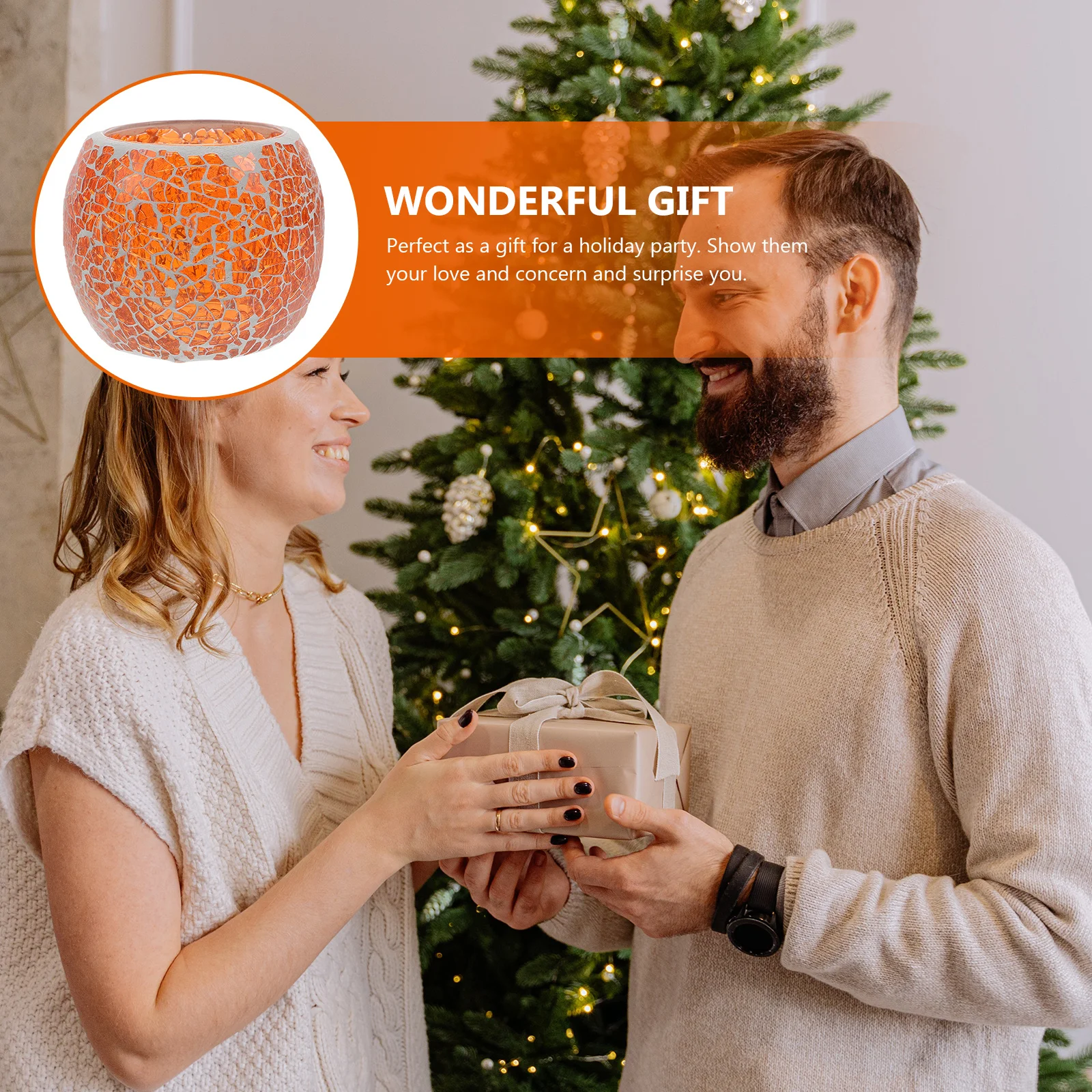 

Glass Candleholder European Mosaic Design Romantic Table Candlelight Decoration Wedding Dining Party Stand Decor