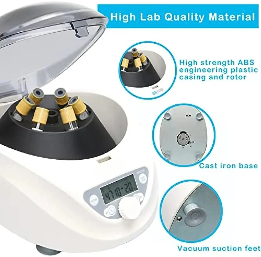 Benchtop Centrifuge 6x15mL/10mL/7mL/1.5-5ml, 300-5000rpm(Max. 2600xg