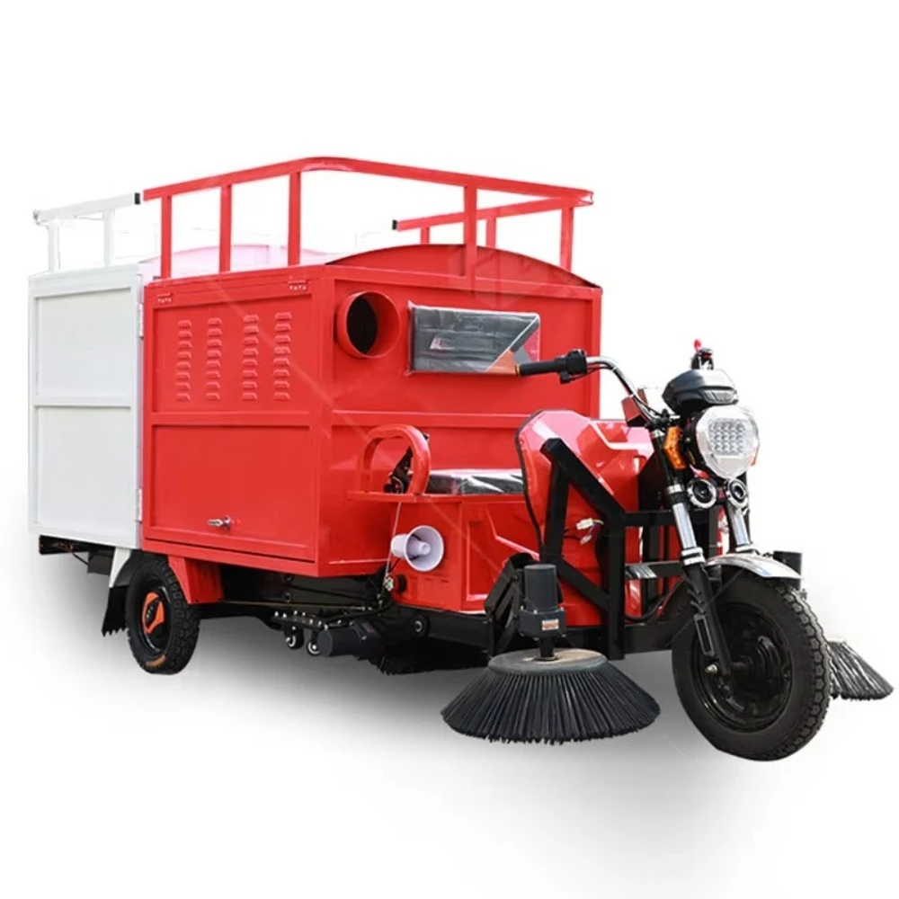 High Efficiency New ZHONGSHU Ride on Road Street Leaf Collecting Scrubber Machine Industrial Electric Hybrid Floor Sweeper