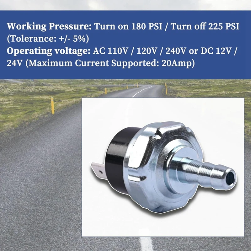 Air Compressor Mini Pressure Switch AB-9063290 For D55146 D55167 D55168 D55146-CA D55167-CA D55168-CA 180-225PSI