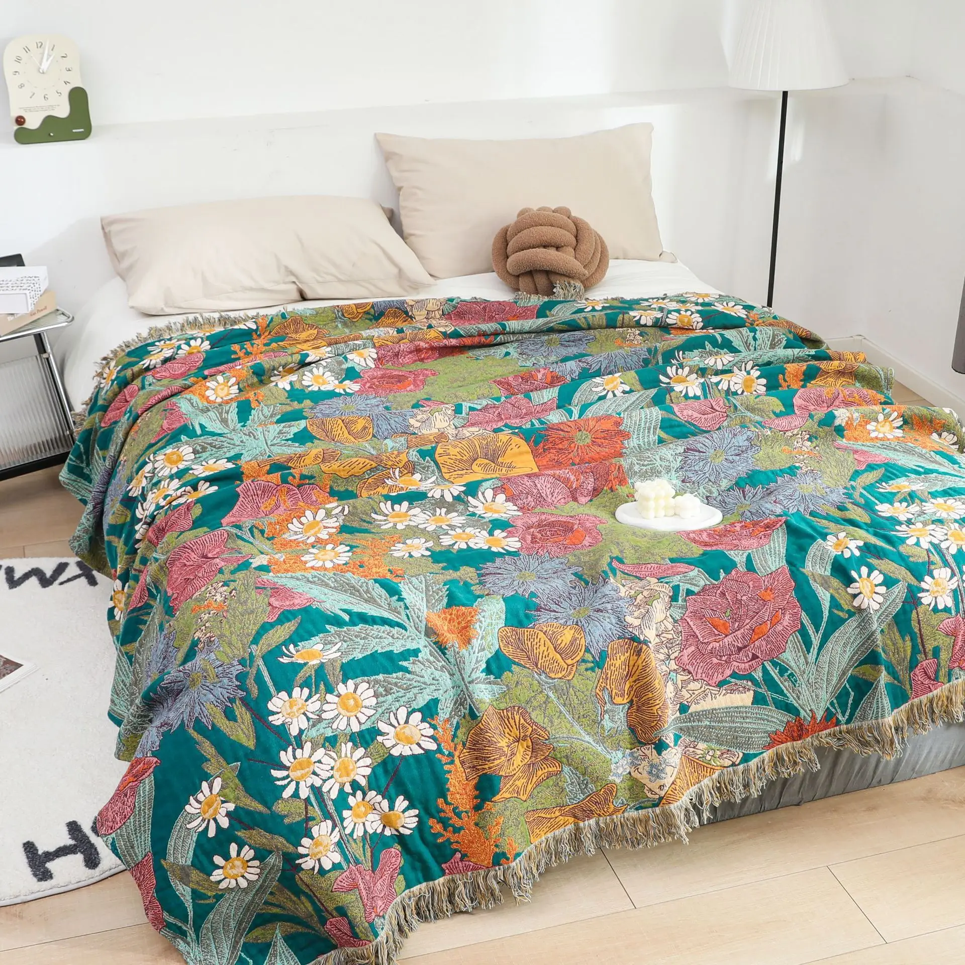 

Cotton Gauze All Season Universal Sofa Cover, Cotton All Inclusive Cover Cloth, Nordic Sofa Cushion, Blanket, Towel Blanket