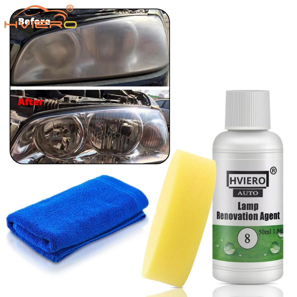 HVIERO Applicable Styling Lens Restoration Cleaning Headlight Repair Care Shampoo Polishe Washing Accessories Paint Cleaner Tool