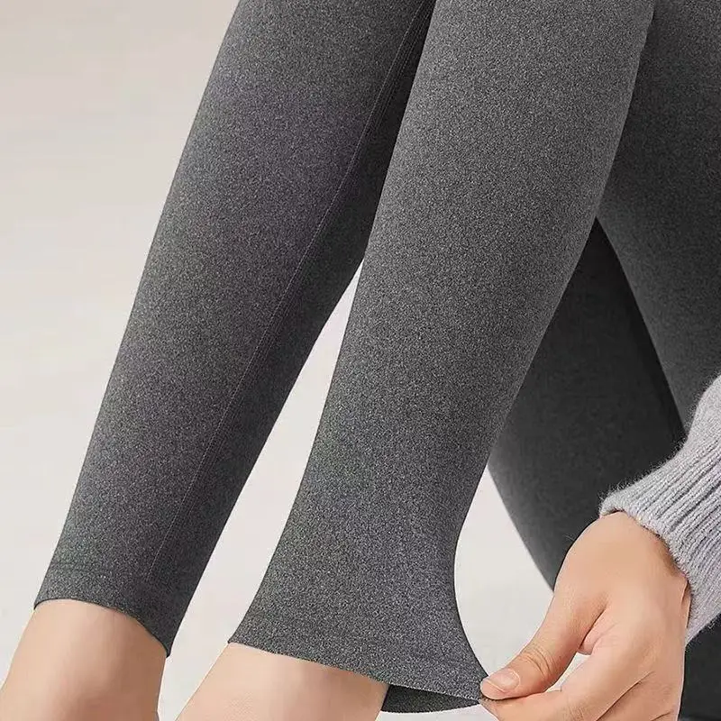 เลกกิ้งลายพรางสำหรับผู้หญิง ทรงสลิม ไม่มีส่วนคลุมเท้า เอวต่ำ แห้งเร็ว ดีไซน์เรียบหรู สไตล์มินิมอล เอวสูง แห้งไว เหมาะสำหรับใส่เดินเล่นหรือไปออกกำลังกาย ทุกฤดูกาล