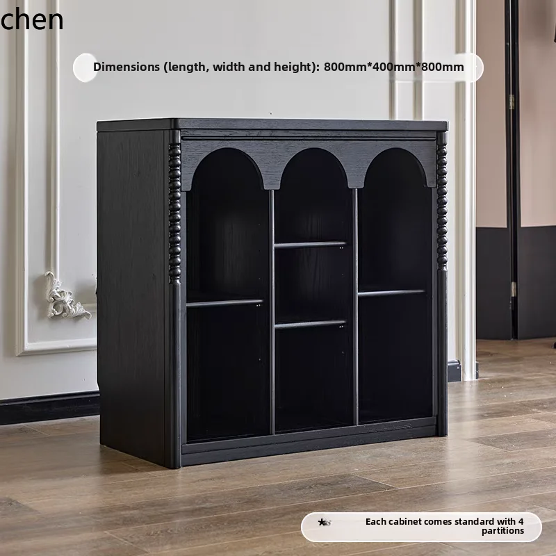 ZML retro module combination combination living room display floor bookshelf entrance cabinet