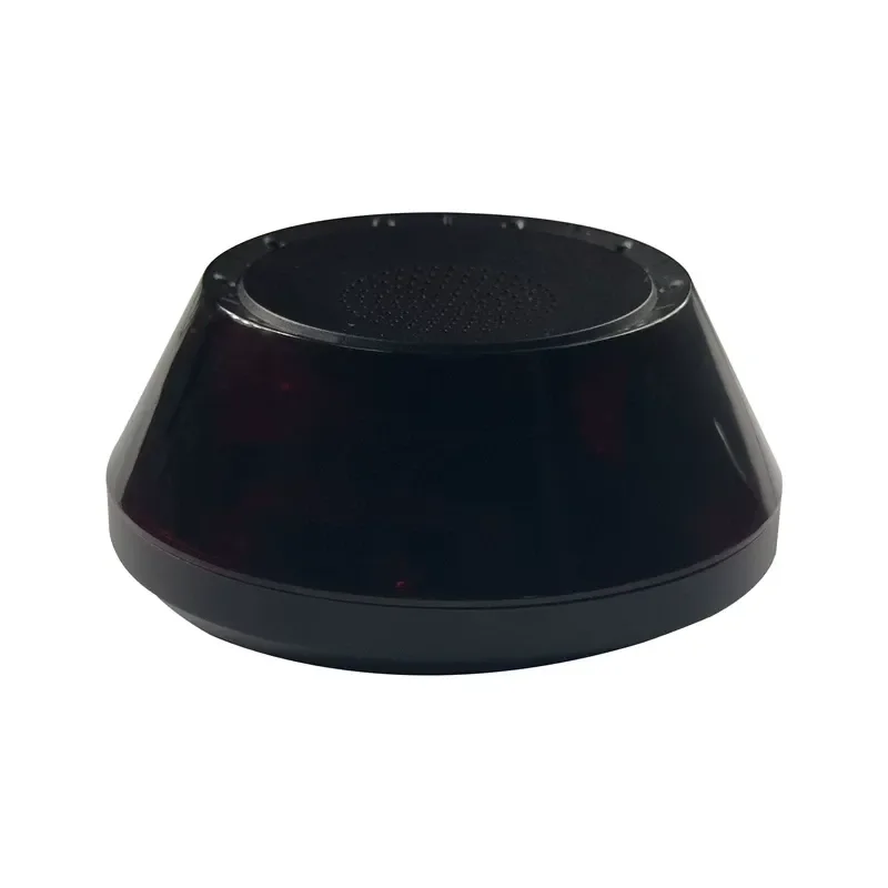 2.4G Infrared Smart Voice Control Box Round Brown Multifunctional Remote for Furniture Offline Operation Home Automation