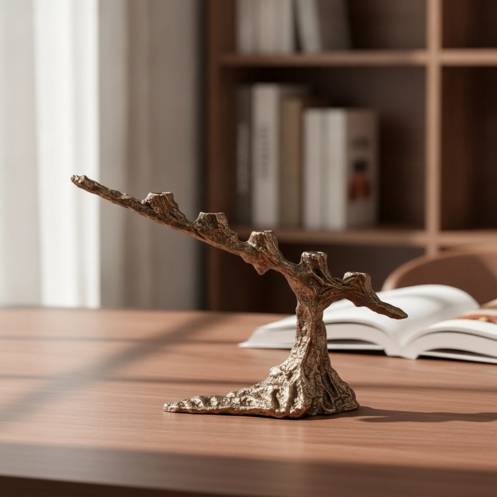 Tree Branch Candle Holder Nature-Inspired 3 Arm Candelabra 3 Arm Candle Holder Antique Sculptural Candelabra Timeless