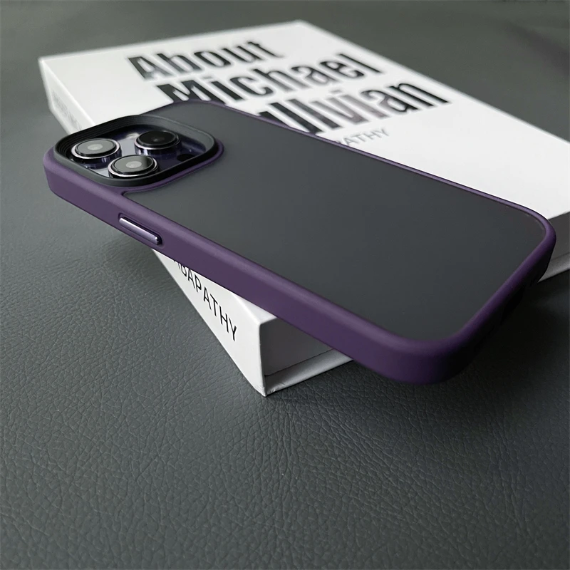 Rüstung stoßfeste Hybrid-Hülle für iPhone 15 14 16 Pro Max, matte Rückseite auf Coque, iPhone 16 Plus, Displayschutzfolie – Detail 6