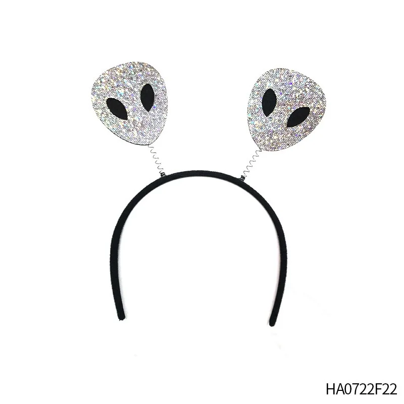 Engraçado Alien Traje para Crianças Adultos Alien Headband Luvas Sparkly Colar Alien Brincos Cosplay Acessórios