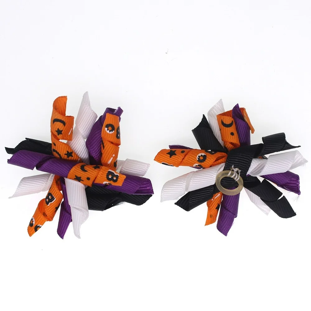 20pcs New Arrival for Halloween Pet Dog Cat Hair Bows Festival Ribbon Volumes Hair Bows Dog Grooming Puppy Party Pet Accessories