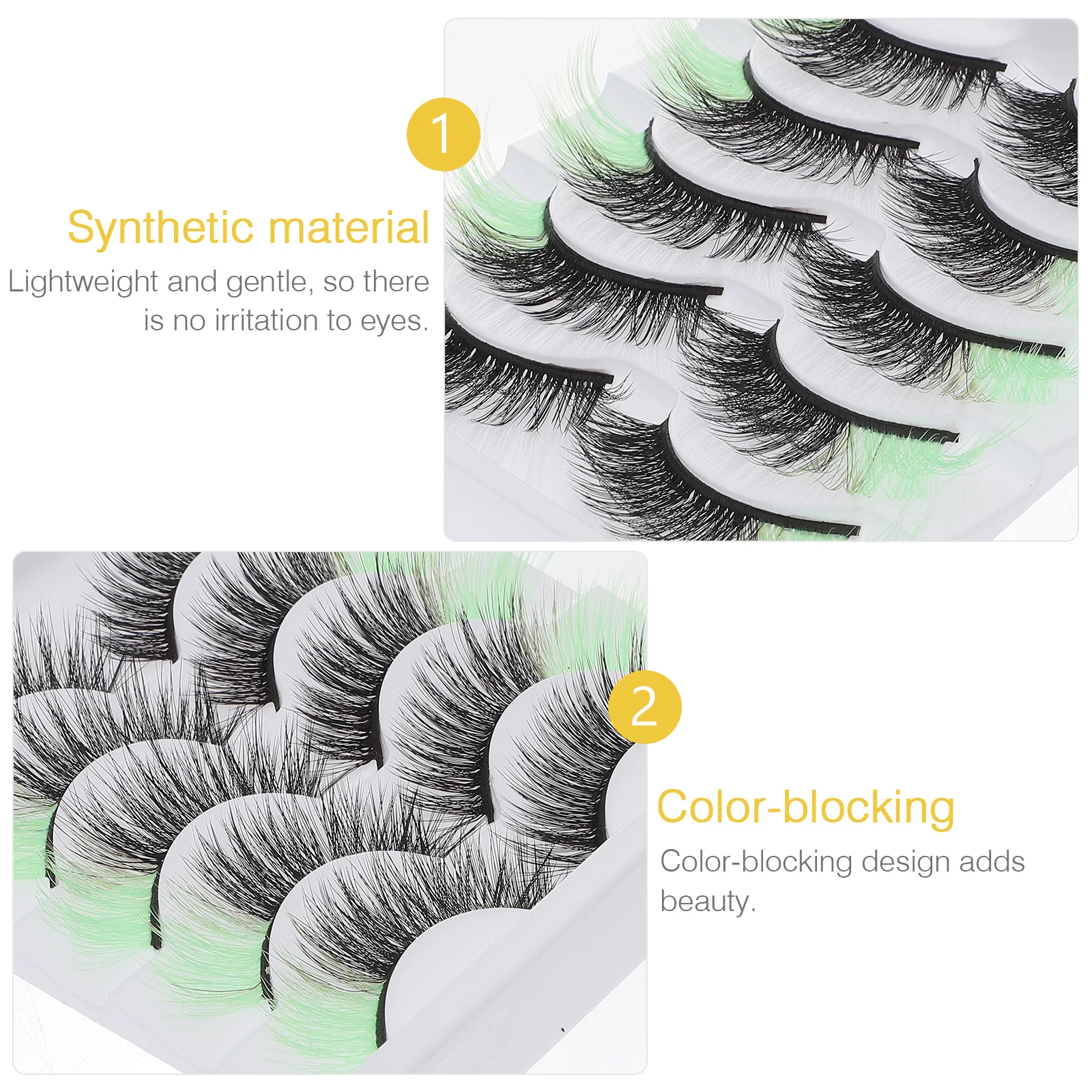 Black Lashes Artificial Eyelashes False Eyelashess Faux Lashesnatural Looking Extensions