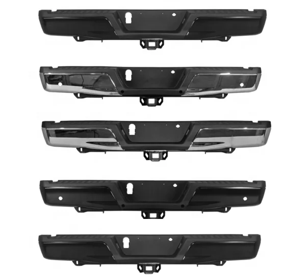 

Chrome Steel Rear Step Bumper Assembly For Ford 2015-2020 For F-150 W/Max W/ Heavy Duty Tow Hitch 15-20 With Sensor Hole