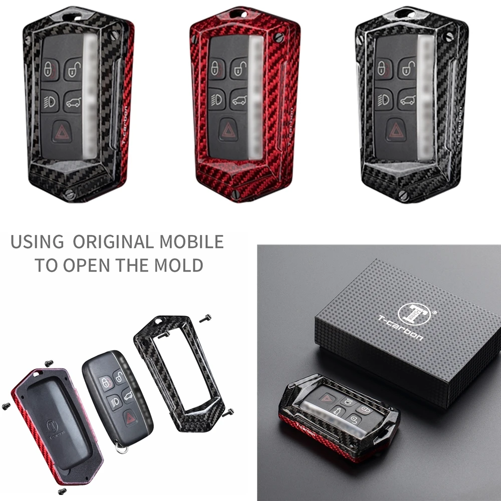 Remote Smart Key Case Shell Fob Cover Trim Bag Holder Hull Decor For Land Rover Range Jaguar XF 2012-2020