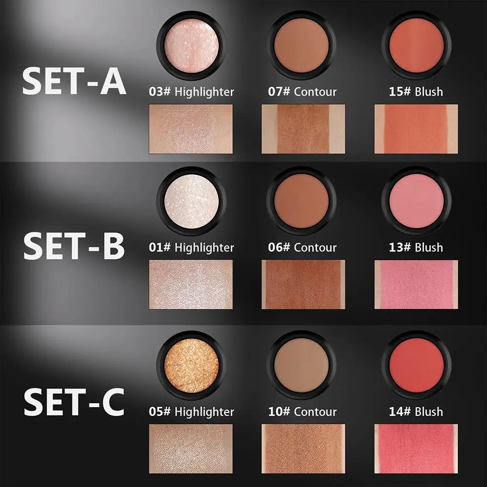 

Blush Grooming Stick Set Easy To Color Natural Brightening Contour Shadows Stick Waterproof Long Lasting Highlight Shadow Pen