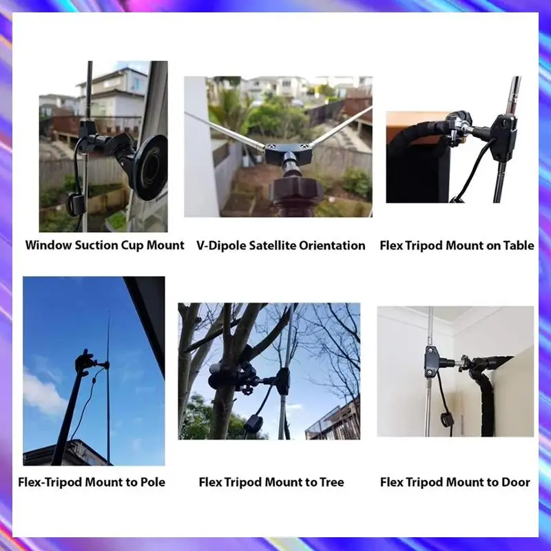 

A24U Dipole Antenna Kit Dipole Antenna For Radio Receiver R828D RTL2832U 1PPM SMA RTLSDR Software Defined Radio