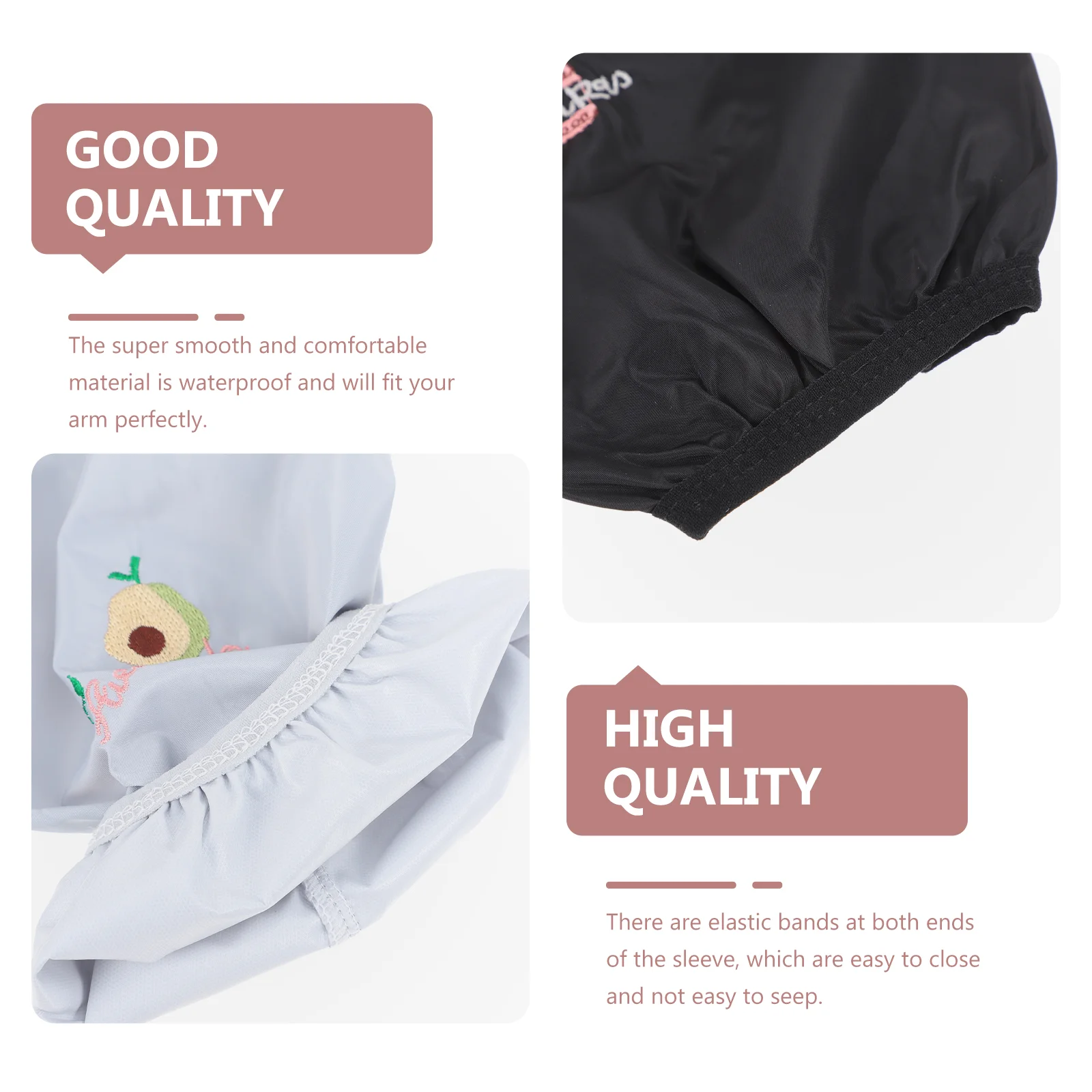 2 Pairs Detachable Sleeve Creative Oil-proof Sleeves Cleaning Kit For Cooking Protectors