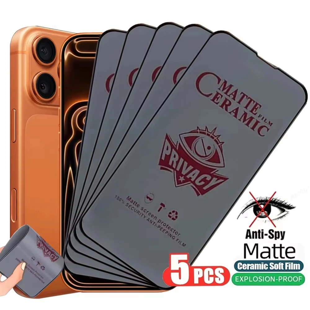 Full Cover Matte Privacy Screen Protector For Xiaomi 17T Pro 13T 14T 15T Pro Soft Ceramic Film for Mi 11T Pro Anti Spy Not Glass