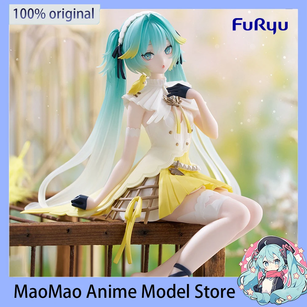 オリジナル本物のフリューヌードルストッパーフィギュア初音ミクカナリアアクションフィギュアアニメ収集玩具モデル装飾かわいい人形