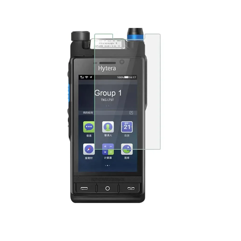 Filme protetor de tela LCD de vidro temperado, adequado para Hytera PD590, PD680, PDC550, PDC760, TD560, PD780, PD980, Pnc370, Pnc380, TD370, VM690 Pro