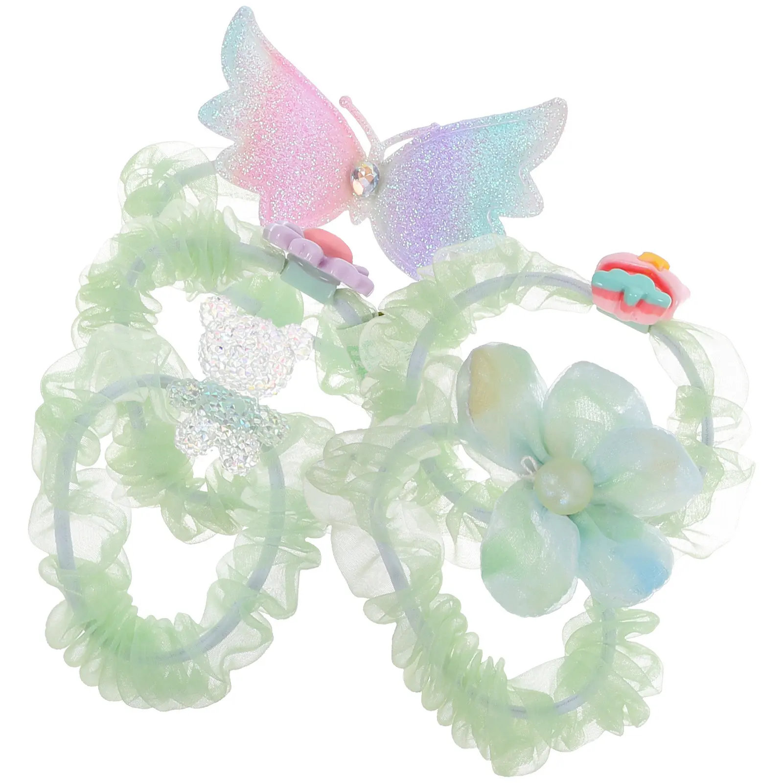 

5Pcs Cute Hair Ties for Elastic Ponytail Holders Hair Accessories Cute Ponytail Holders Women Headdress