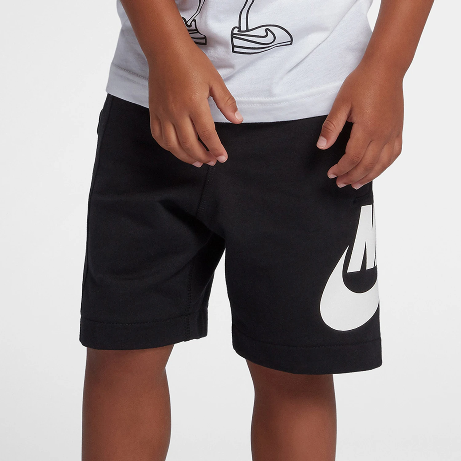 

Nike genuine summer children's retro sports logo printed straight leg shorts HA5017-023